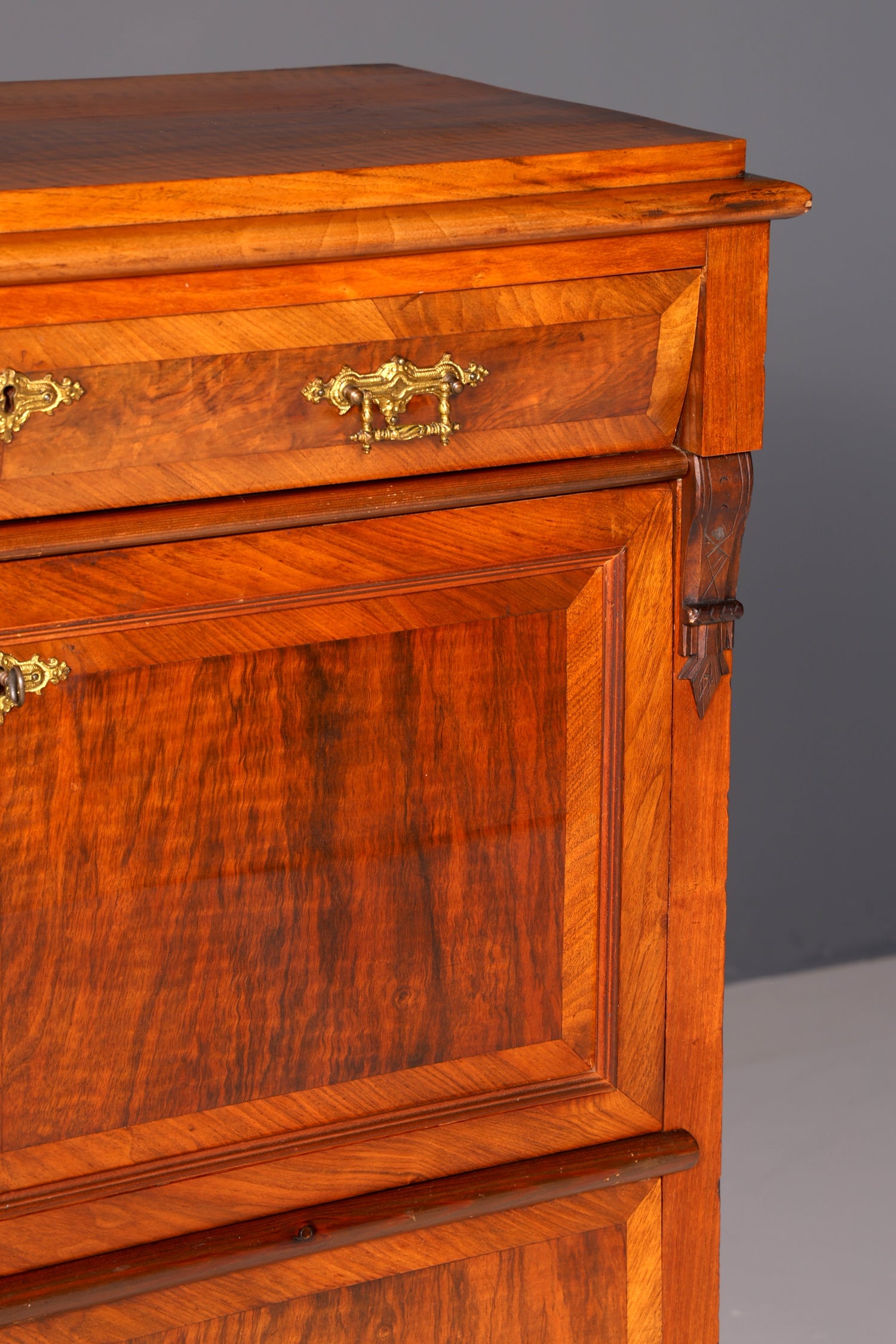 Wunderschöner Gründerzeit Sekretär Kommode Jugendstil Schubladenkommode Antik Vertiko Massiv Holz um 1890