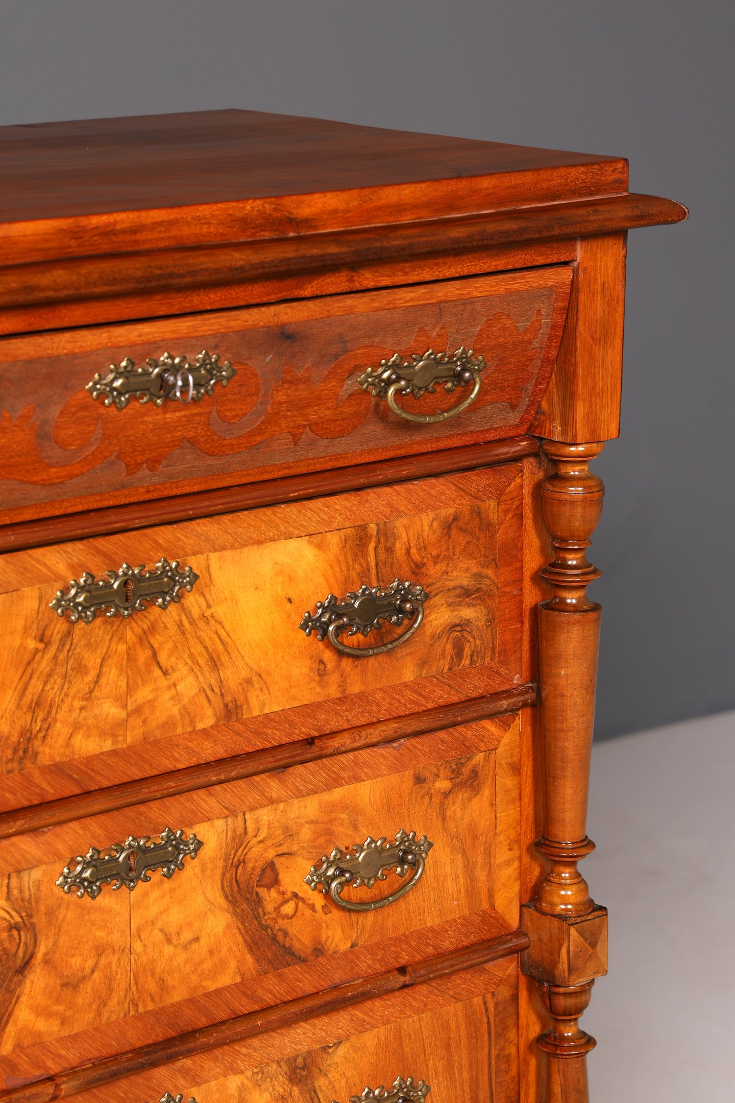 G467 Finish cm Wunderschöne Gründerzeit Kommode Jugendstil Vertiko Schubladenkommode Antik Wäschekommode (Kopie) (Kopie)