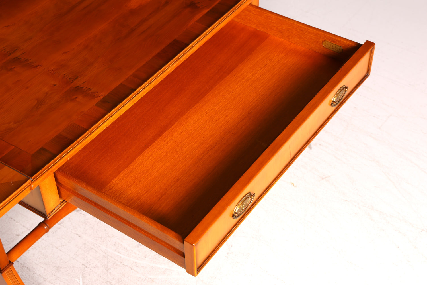 Wunderschöner Original Heldense Englischer Schreibtisch Konsole Konsolentisch Klappbar Bürotisch Antik Office Desk Holz 60s UK