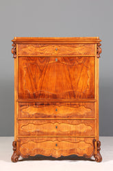 Edler Louis Philippe Sekretär um 1880 Gründerzeit Antik Vertiko Schrank Chiffoniere Schubladenkommode