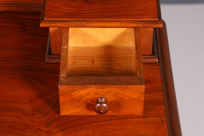 Élégante commode Louis-Philippe à plateau miroir, coiffeuse Gründerzeit (fin du XIXe siècle), meuble en bois, meuble d&