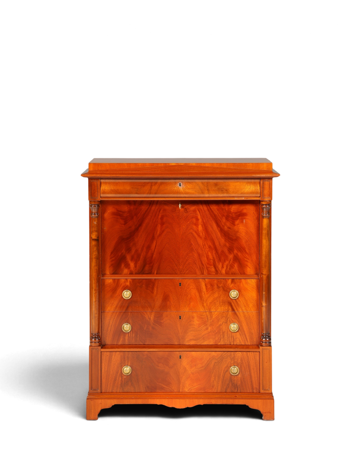 Wunderschöner Original Biedermeier Sekretär um 1860 Englisch Kommode Antik Bürokommode