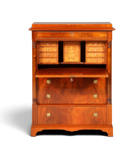 Wunderschöner Original Biedermeier Sekretär um 1860 Englisch Kommode Antik Bürokommode