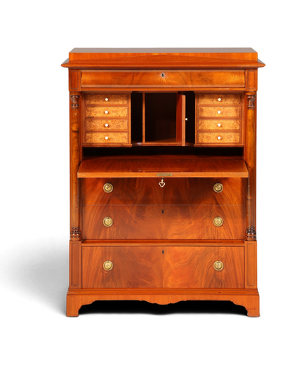 Wunderschöner Original Biedermeier Sekretär um 1860 Englisch Kommode Antik Bürokommode