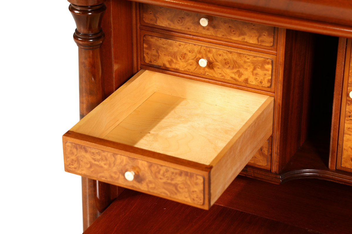 Wunderschöner Original Biedermeier Sekretär um 1860 Englisch Kommode Antik Bürokommode