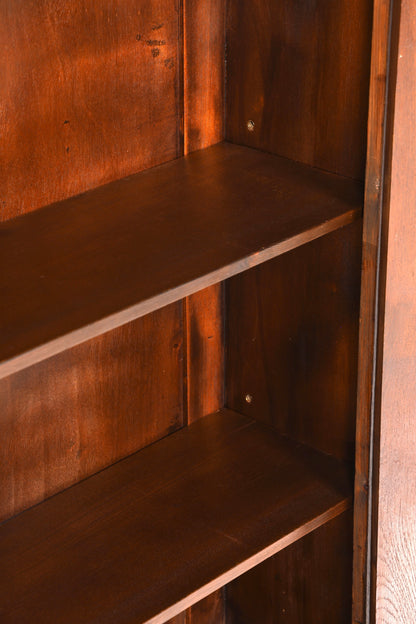 Traumhafte Jugendstil Vitrine Antike Eiche Holz Bücherschrank Antik Schrank Geschirrschrank