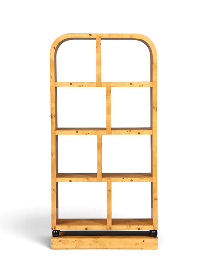 Edles Art Deco Stil Bücherregal Birke Luxus Möbel Kult Regal Bookshelf