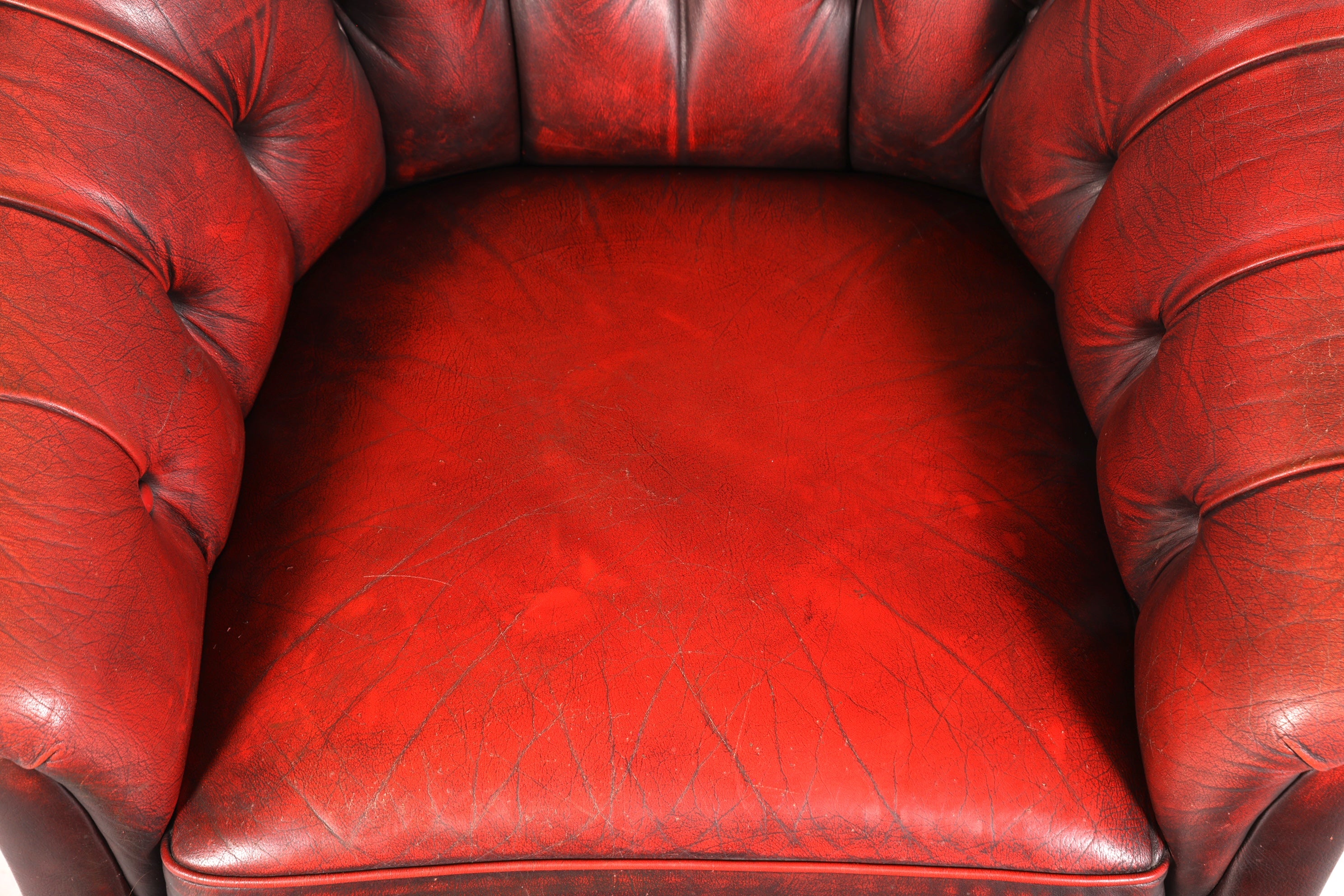 F845 Finish Stilvoller Original Chesterfield Sessel Englischer Armlehnsessel Englisch Herrensessel