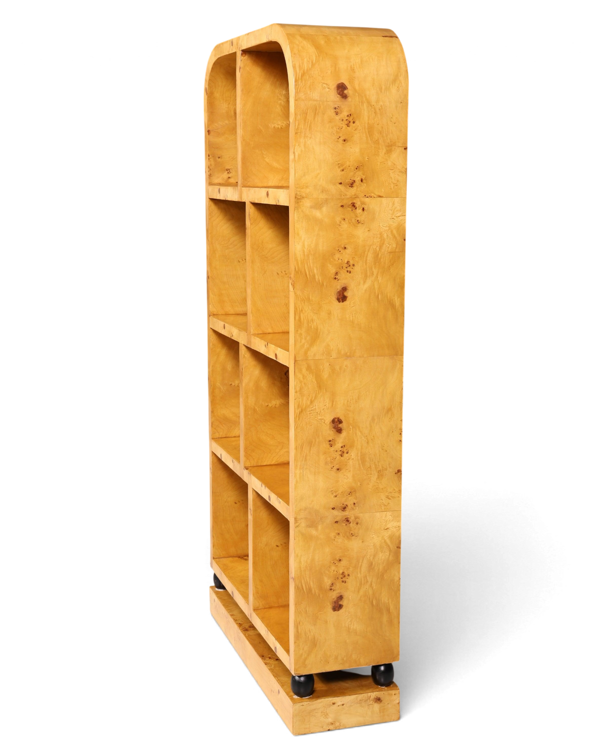 Edles Art Deco Stil Bücherregal Birke Luxus Möbel Kult Regal Bookshelf