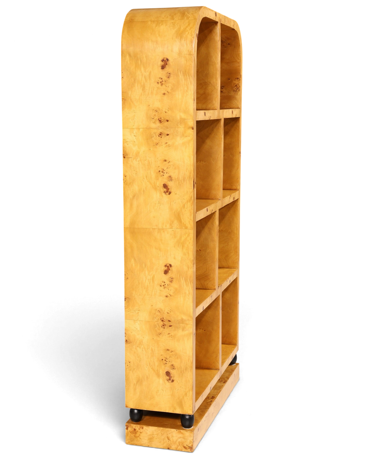 Edles Art Deco Stil Bücherregal Birke Luxus Möbel Kult Regal Bookshelf