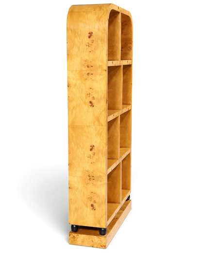 Edles Art Deco Stil Bücherregal Birke Luxus Möbel Kult Regal Bookshelf