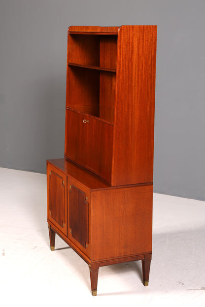 Wunderschöner Sekretär im Gustavianischen Stil Regal Bücherregal Schrank Highboard Vintage Echt Holz Antik