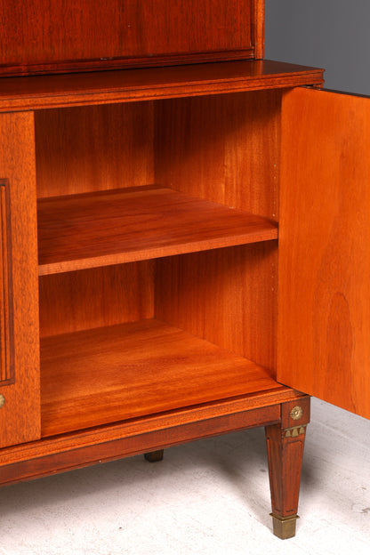 Wunderschöner Sekretär im Gustavianischen Stil Regal Bücherregal Schrank Highboard Vintage Echt Holz Antik