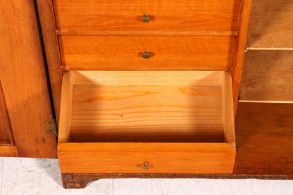 Traumhafter Antiker Schrank um 1900 Schnitzereien Massiv Holz Schränkchen Bauernschrank Vertiko Beistellschrank