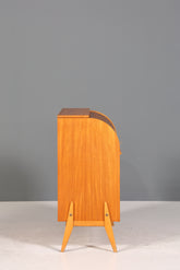Wunderschöner Mid Century Rollladen Sekretär Danish Design Teak Holz Schreibkommode 60er Jahre