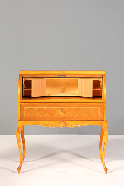 Wunderschöner Rollladen Sekretär Chippendale Stil um 1940 Büro Kommode Schreibkommode