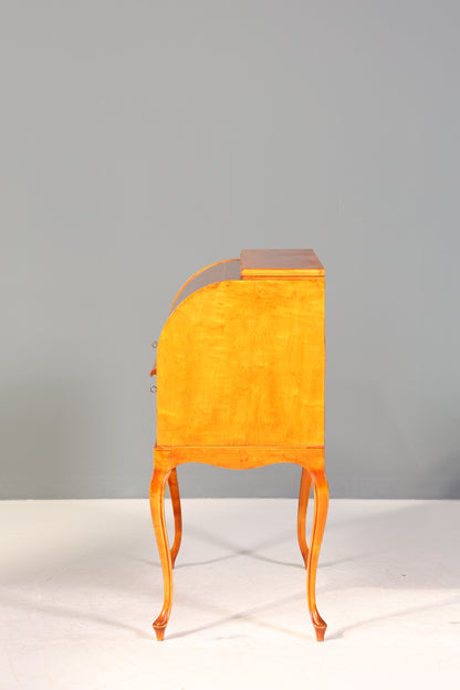 Wunderschöner Rollladen Sekretär Chippendale Stil um 1940 Büro Kommode Schreibkommode