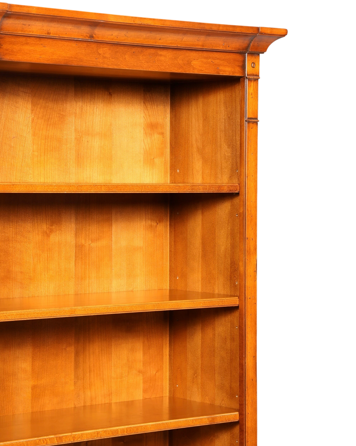 Hauptstadt Möblerei H907 Bücherregal aus warmem honigfarbenem Holz mit klassischem Design und stabilen Einlegeböden