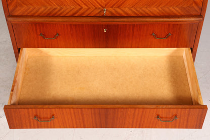 Wunderschöner Mid Century Rollladen Sekretär echt Holz Büro Schrank Vintage Schreibkommode