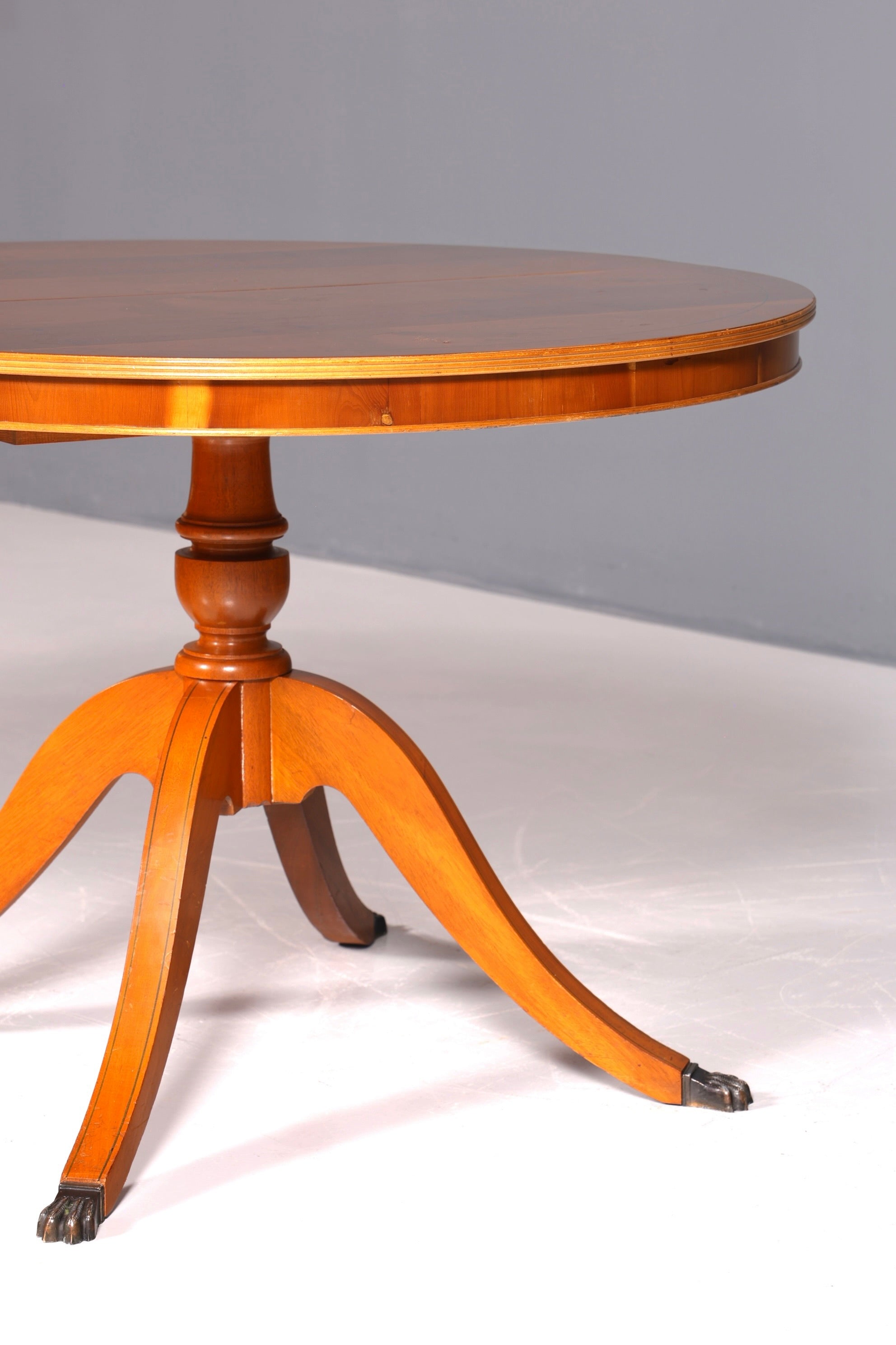 Table de salle à manger extensible de style anglais, style antique, table de cuisine Regency des années 60, en bois d&