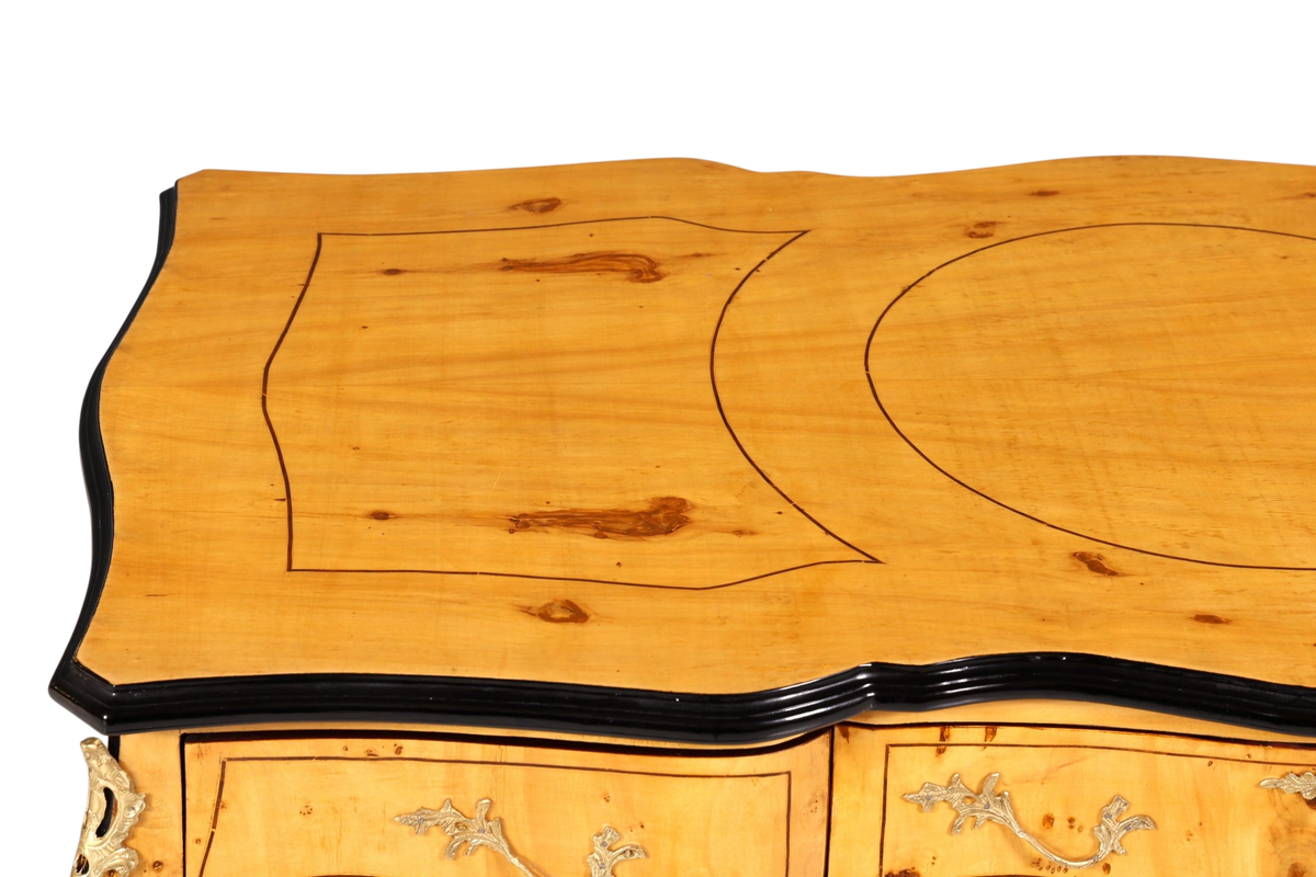 Eleganter Schreibtisch im Biedermeier Stil Bürotisch Birke Office Desk