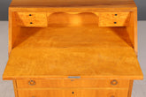 Schlichter Mid Century Sekretär Vintage Schreibmöbel echt Holz Kommode Office Secretary