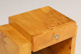 2x Wunderschöne Art Deco Stil Beistelltische Birke Ablagetisch Set Nachttische Kommode