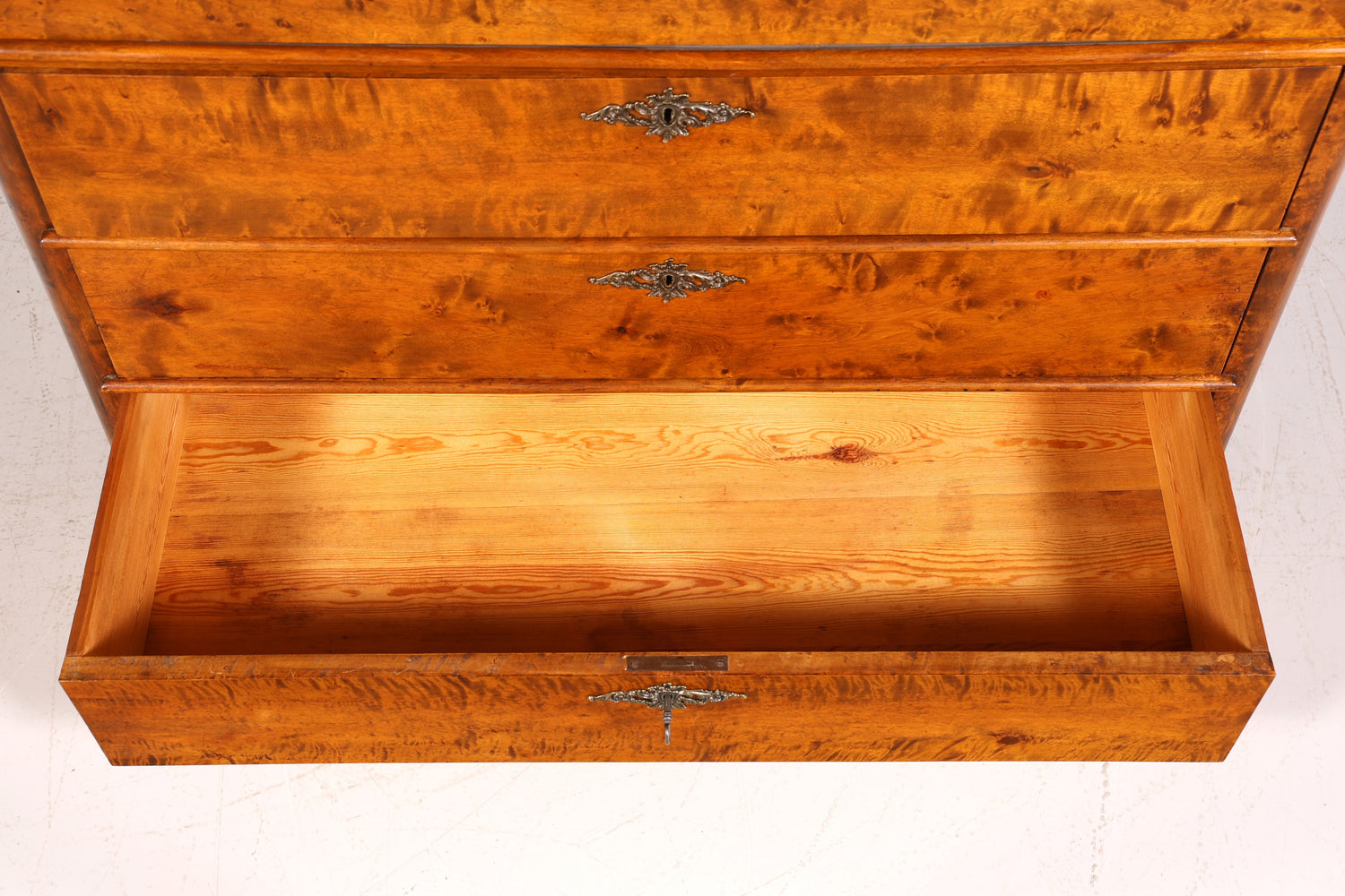 F878 Finish cm Wunderschöner Gründerzeit Sekretär Kommode Jugendstil Schubladenkommode Antik Vertiko