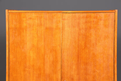 Armoire de style mid-century, meuble vintage, armoire à linge rétro, placard d&