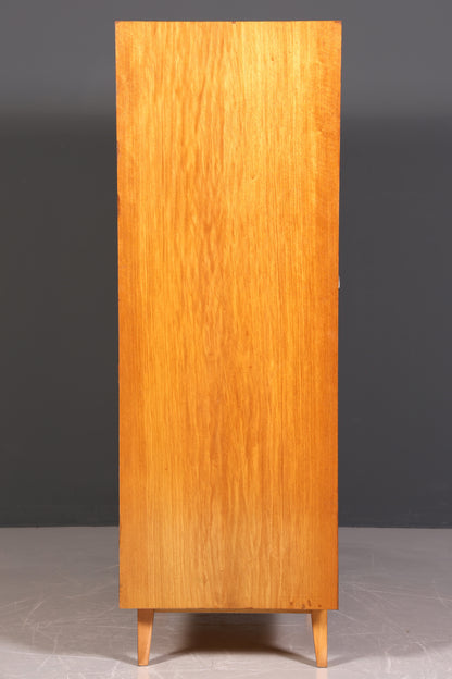 Armoire de style mid-century, meuble vintage, armoire à linge rétro, placard d&