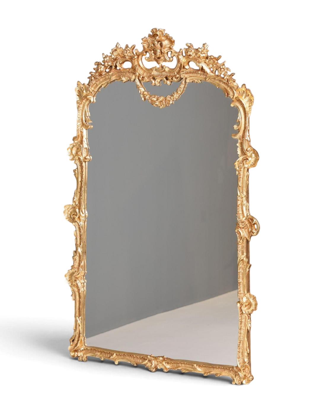 Traumhafter Prunk Barock Stil Wandspiegel Ornamenten Gold Spiegel Flurspiegel Spiegel