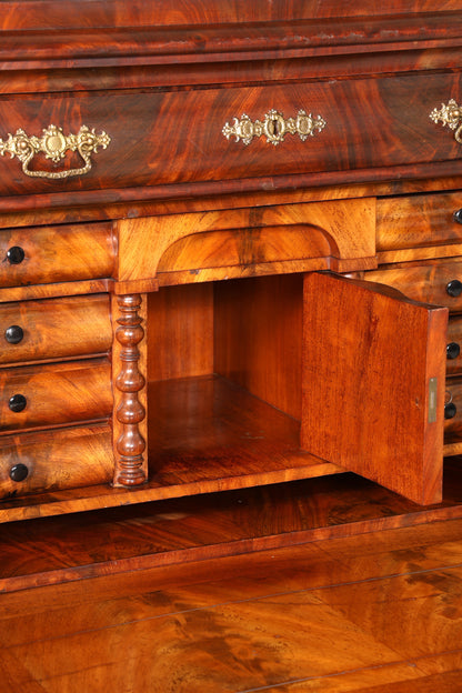 Edler Louis Philippe Sekretär Antik Biedermeier Vertiko Highboard Antik Schreibtisch Kommode