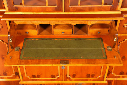 Vitrine anglaise de style onirique, bibliothèque, buffet, style ancien, if anglais, vitrine en verre, bibliothèque