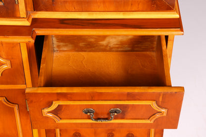 Vitrine anglaise de style onirique, bibliothèque, buffet, style ancien, if anglais, vitrine en verre, bibliothèque