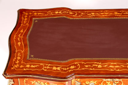 Magnifique bureau de style Louis XV, bureau de bureau français, table de bureau de style ancien