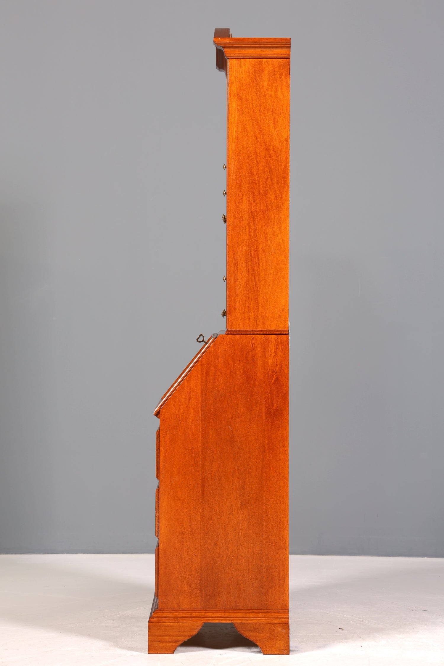 Wunderschöner Englischer Sekretär Büro Aufsatzsekretär Antik 60S Schrank UK