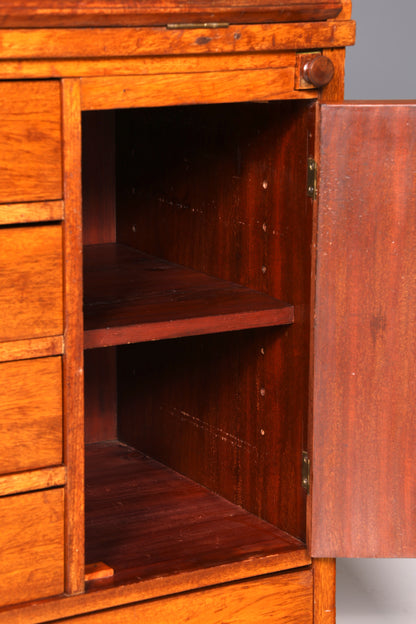 Secrétaire anglais de style onirique, en bois véritable, ancien, vers 1900, meuble de rangement, bureau à écrire