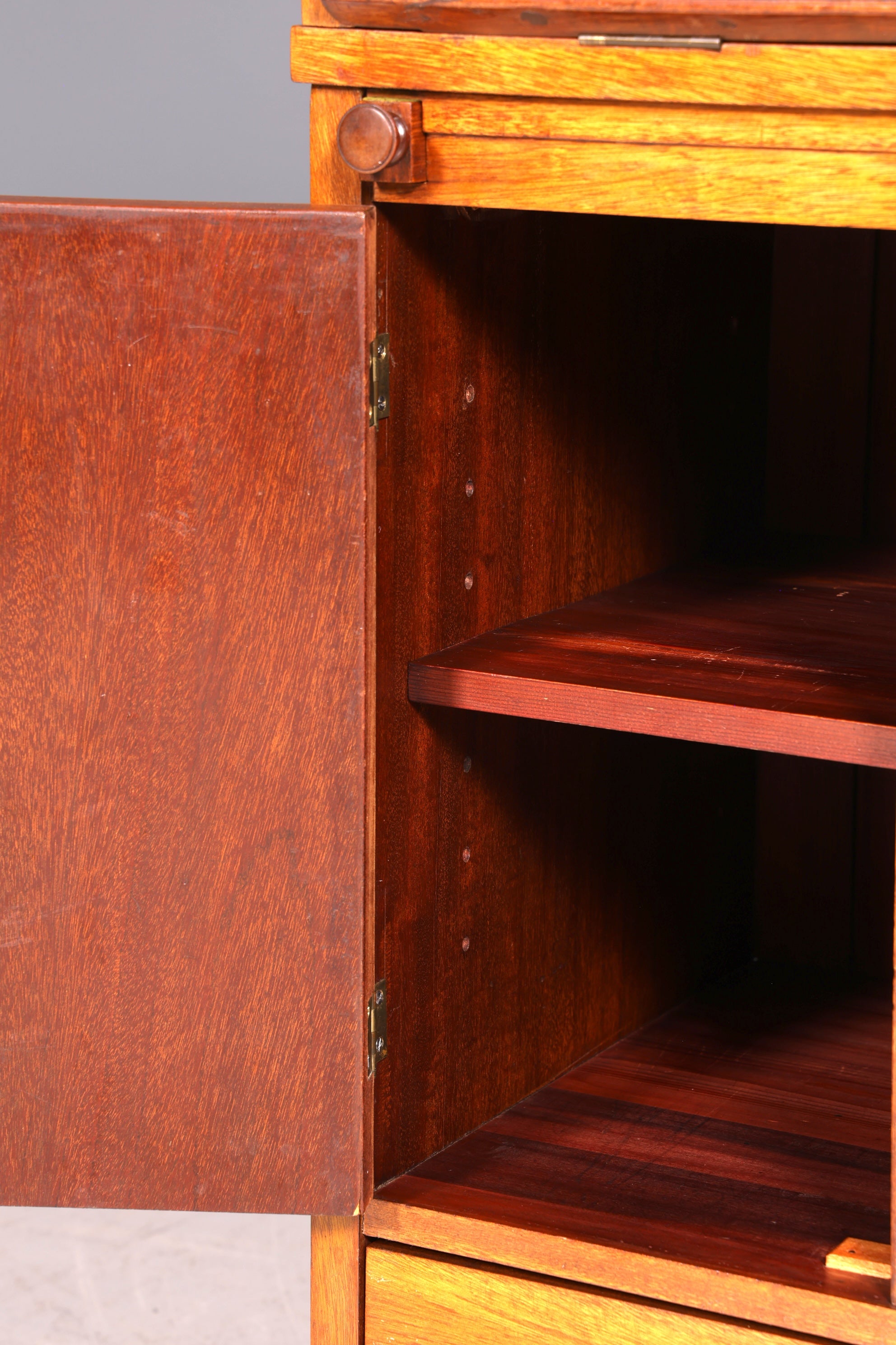 Secrétaire anglais de style onirique, en bois véritable, ancien, vers 1900, meuble de rangement, bureau à écrire