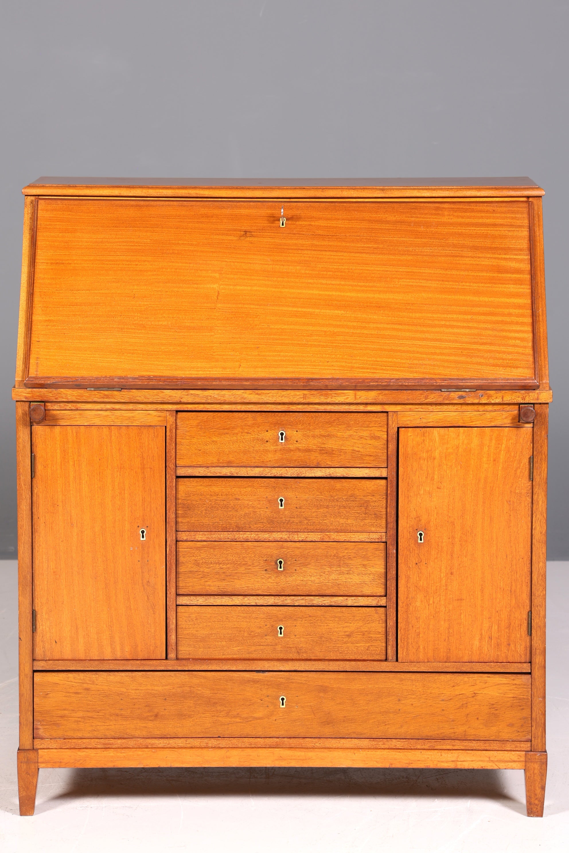 Secrétaire anglais de style onirique, en bois véritable, ancien, vers 1900, meuble de rangement, bureau à écrire