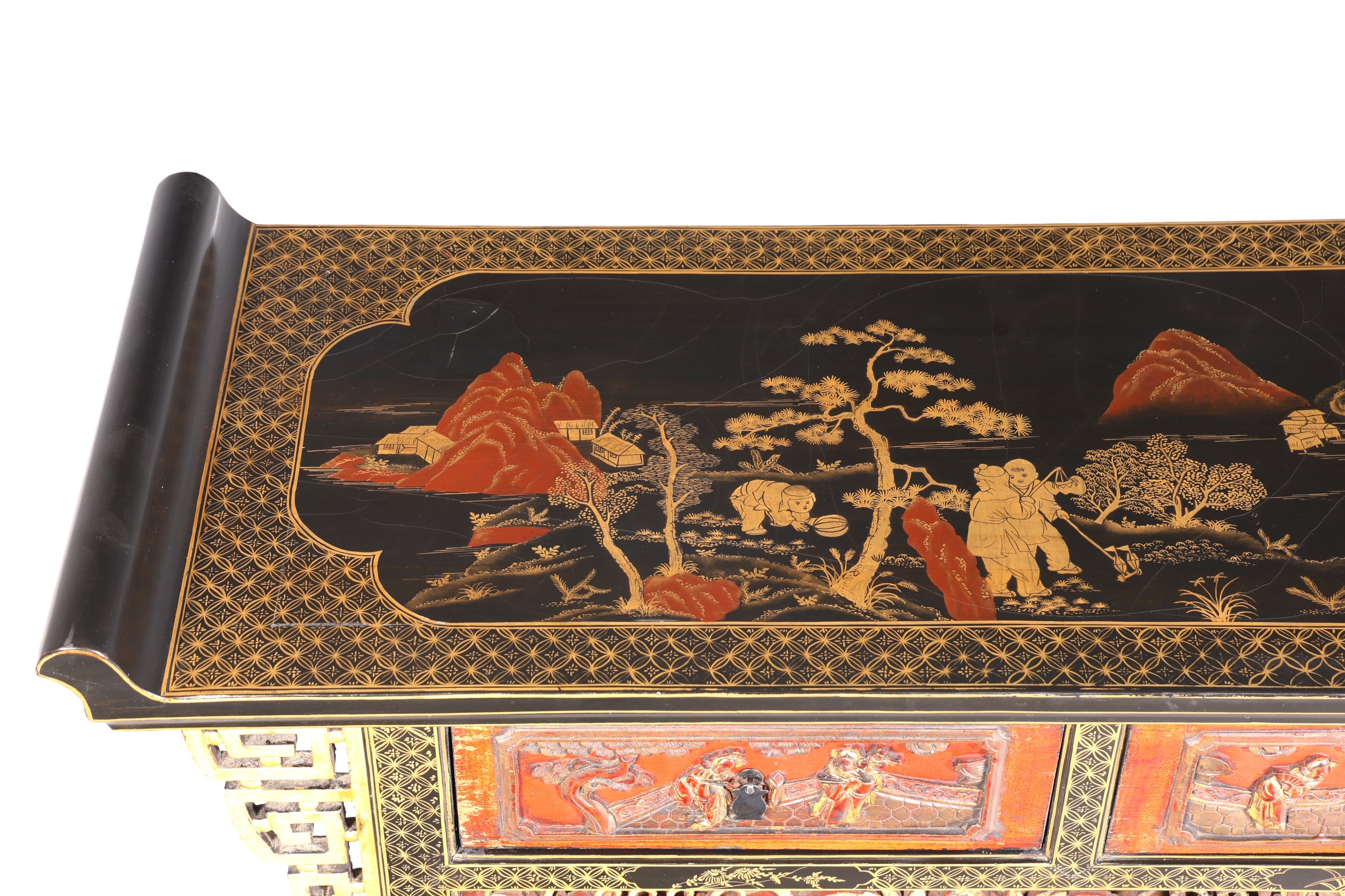 Magnifique console chinoise, table d&