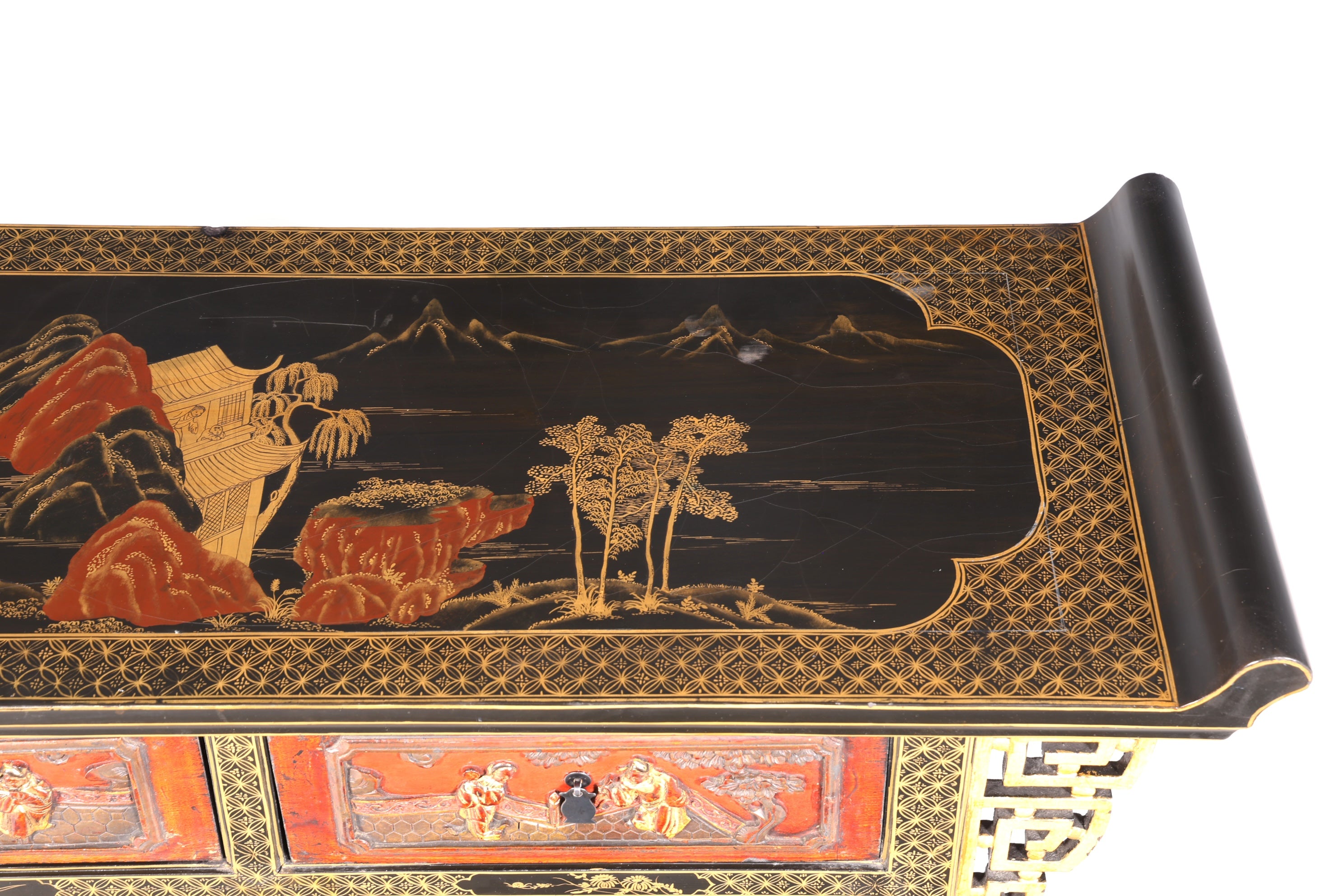 Magnifique console chinoise, table d&