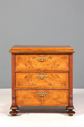 E914 Finish cm Wunderschöne Gründerzeit Kommode Louis Philippe Nussbaum Schubladen Kommode Sideboard um 1880