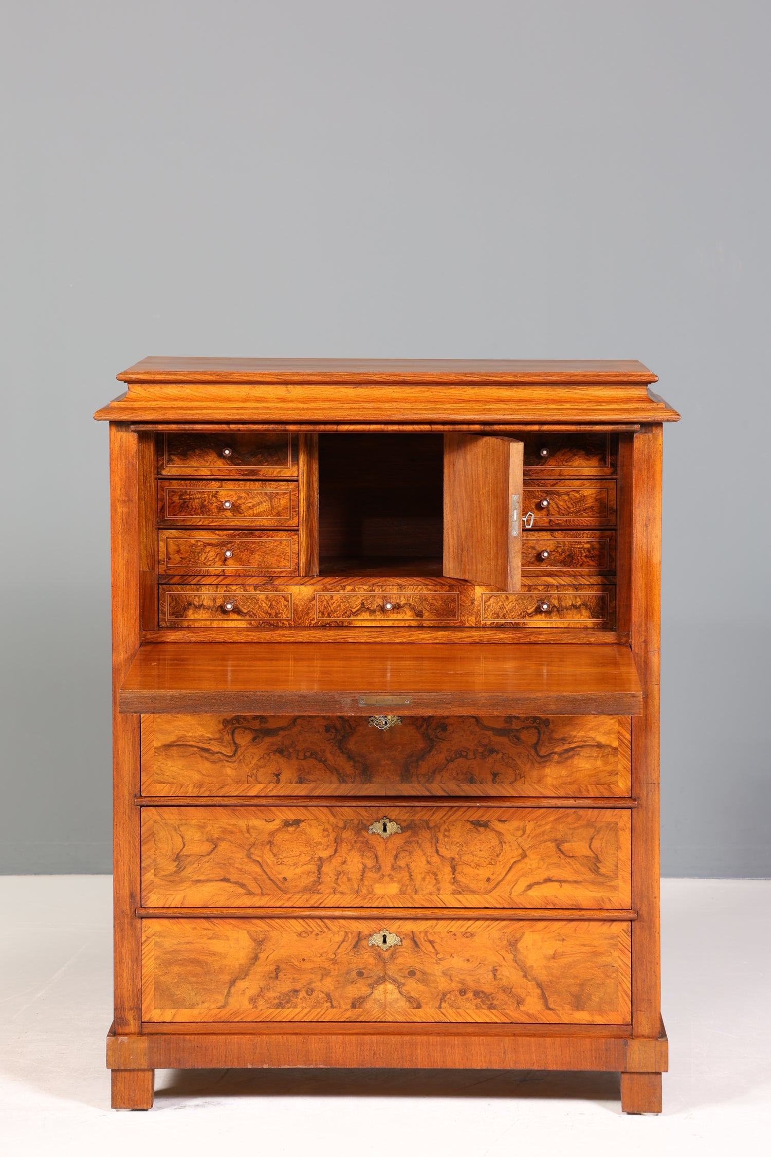 Wunderschöner Louis Philippe Sekretär um 1880 Gründerzeit Vertiko Antik Schrank Chiffoniere