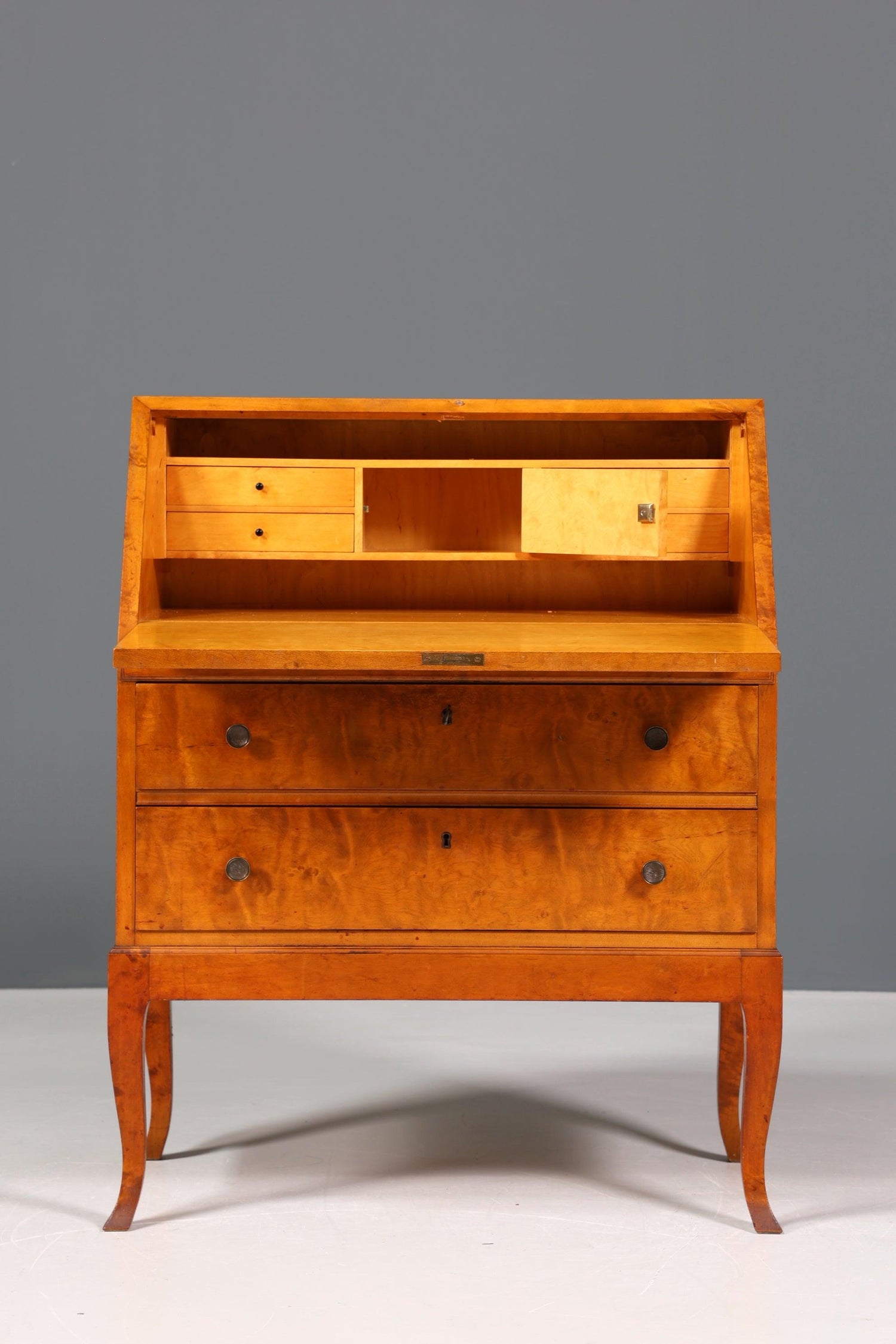 Stilvoller Schwedischer Sekretär um 1930 echt Holz Büro Kommode Schreibkommode