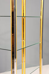 Wunderschönes Bücherregal Design by Renato Zevi Chrome Regal Mid Century Buchablage 2 von 2