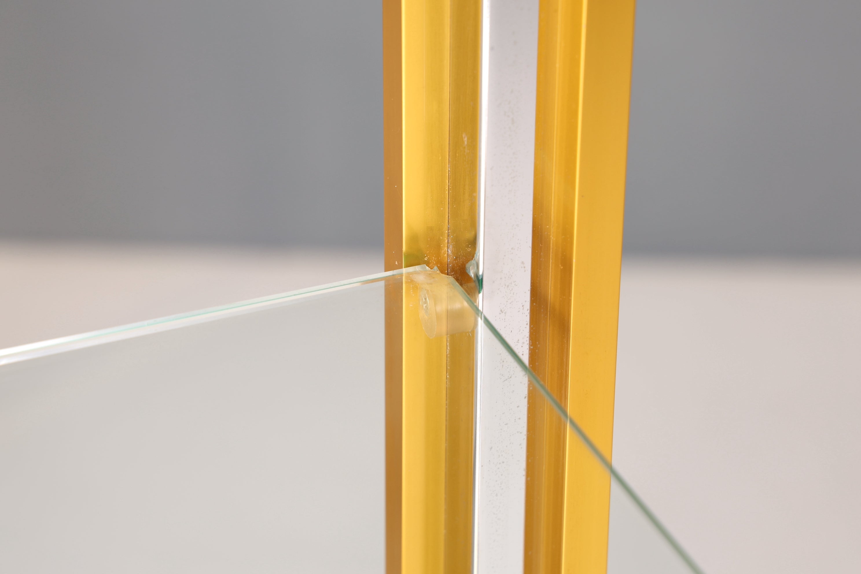 Wunderschönes Bücherregal Design by Renato Zevi Chrome Regal Mid Century Buchablage 2 von 2