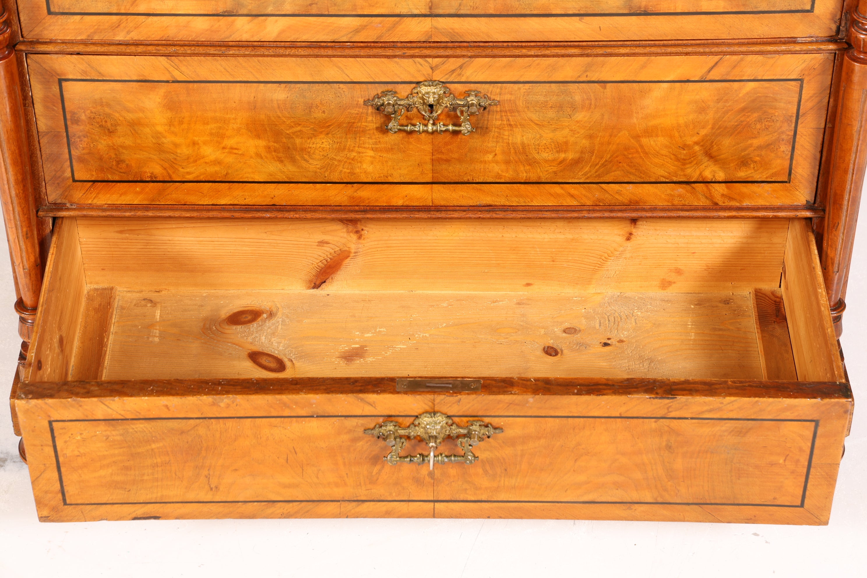 Wunderschöne Gründerzeit Kommode Jugendstil Antik Sideboard Schubladenkommode