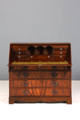 Wunderschöner Englischer Sekretär echt Lederauflage Schreibkommode echt Holz Schreibtisch Kommode