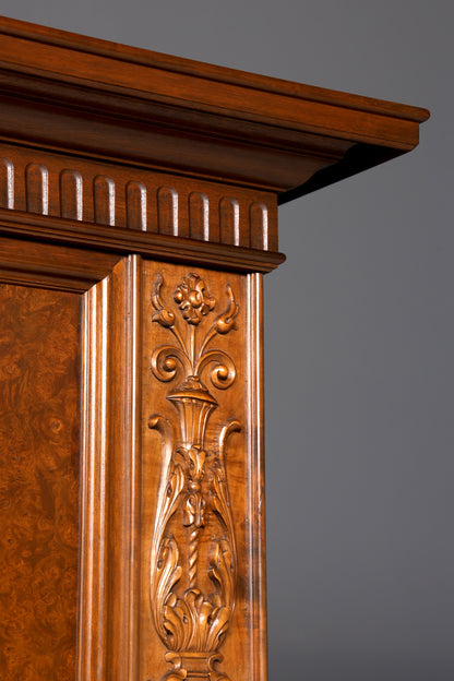 Bibliothèque néo-renaissance XXL onirique, vitrine ancienne, bureau de gentleman, buffet Gründerzeit, armoire, étagère, bureau