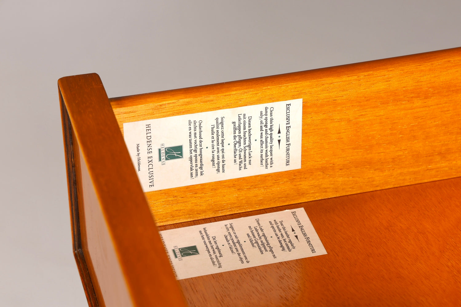 Secrétaire anglais élégant, bureau Heldense d&